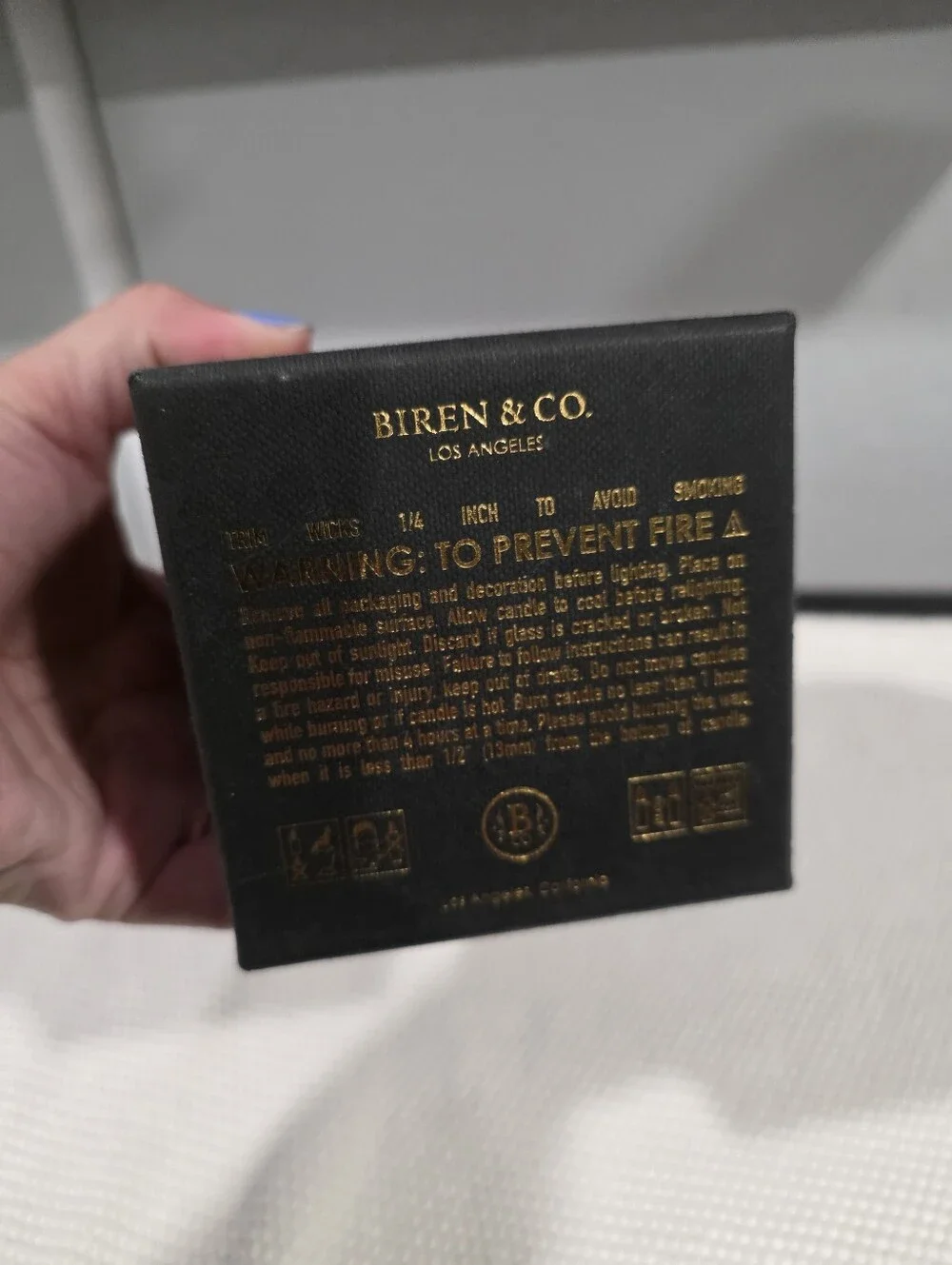 Biren & Co Candle 7.5 OZ Vanilla Oak